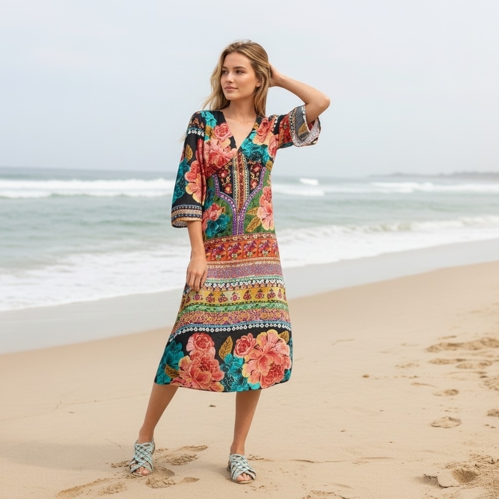 FARM Rio Rosario Bohemian Multicolor Dress